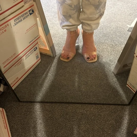 INC makennap clear call heel shoes NEW - Picture 8 of 11